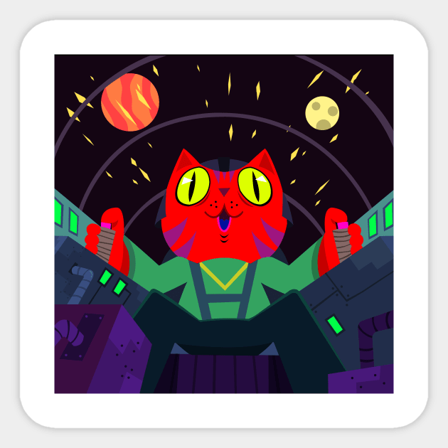 Astrononeko Sticker by Clement